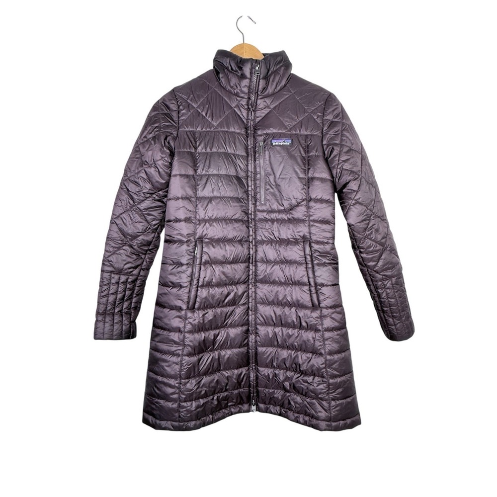 Patagonia Radalie Parka Jacket Womens Small Burgundy Quilted Puffer Coat